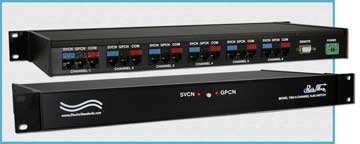 Model 7363 is a 6-Channel RJ45 T1 Interface 2-Position Switch with RS232 Remote Control